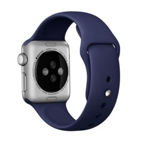 PASEK DO ZEGARKA APPLE WATCH 1 2 3 4 5 6 SE GRANATOWY 42/44MM SILIKONOWY