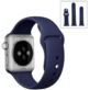 PASEK DO ZEGARKA APPLE WATCH 1 2 3 4 5 6 SE GRANATOWY 42/44MM SILIKONOWY