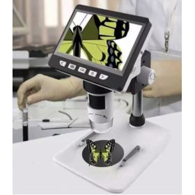 MIKROSKOP CYFROWY Z WYŚWIETLACZEM LCD 1000x 1080P 8 LED INSKAM-307 + SZMATKA ŚCIERECZKA Z MIKROFIBRY KRZYMARK