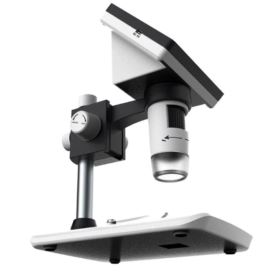 MIKROSKOP CYFROWY Z WYŚWIETLACZEM LCD 1000x 1080P 8 LED INSKAM-307 + SZMATKA ŚCIERECZKA Z MIKROFIBRY KRZYMARK