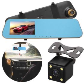 WIDEOREJESTRATOR ANYTEK N8 Z KAMERĄ COFANIA W LUSTERKU FULL HD ZE ŚCIERECZKĄ