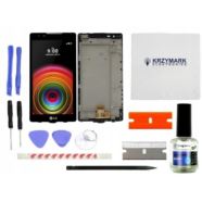 WYŚWIETLACZ Z DIGITIZEREM LG X POWER K220 CZARNY Z RAMKĄ I ZESTAWEM NAPRAWCZYM