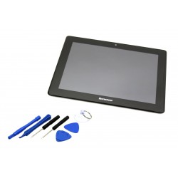 WYŚWIETLACZ Z DIGITIZEREM LENOVO A7600 A10-70 Z RAMKĄ I NARZĘDZIAMI CZARNY