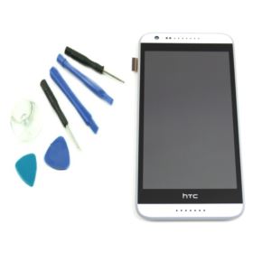 WYŚWIETLACZ I DIGITIZER HTC DESIRE 620 Z RAMKĄ I NARZĘDZIAMI BIAŁO-SZARY