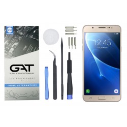 WYŚWIETLACZ Z DIGITIZEREM SAMSUNG GALAXY J7 2016 ZŁOTY Z PROFESJONALNYMI NARZĘDZIAMI GAT