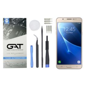 WYŚWIETLACZ Z DIGITIZEREM SAMSUNG GALAXY J7 2016 ZŁOTY Z PROFESJONALNYMI NARZĘDZIAMI GAT