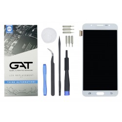 WYŚWIETLACZ I DIGITIZER SAMSUNG GALAXY J7 2016 J710 Z PROFESJONALNYMI NARZĘDZIAMI GAT BIAŁY