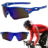 OKULARY SPORTOWE NIEBIESKIE SZKŁA UV400