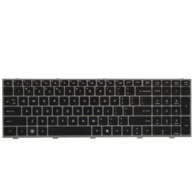 KLAWIATURA HP PROBOOK 4545 4540S 4540 4740 4740S 4545S 639396-051 CZARNA ZE SREBRNĄ RAMKĄ US