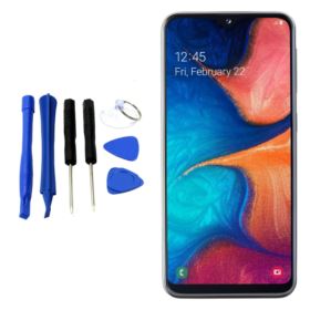 WYŚWIETLACZ Z DIGITIZEREM SAMSUNG GALAXY A20E A10E Z RAMKĄ I NARZĘDZIAMI