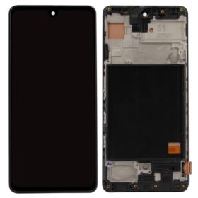 WYŚWIETLACZ Z DIGITIZEREM SAMSUNG GALAXY A51 SM-A515 Z NARZĘDZIAMI I RAMKĄ CZARNY