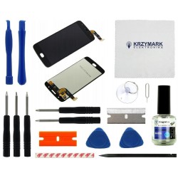 WYŚWIETLACZ Z DIGITIZEREM MOTOROLA MOTO G5S CZARNY Z ZESTAWEM NAPRAWCZYM