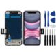 WYŚWIETLACZ Z DIGITIZEREM IPHONE 11 INCELL Z ZESTAWEM NAPRAWCZYM I RAMKĄ