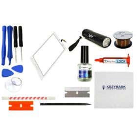 DIGITIZER LENOVO TAB 2 A8-50L A8-50C A8-50F Z ZESTAWEM NAPRAWCZYM I AKCESORIAMI BIAŁY
