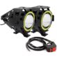 LAMPY MOTOCYKLOWE REFLEKTORY LED CREE U7 CZERWONE Z PRZEŁĄCZNIKIEM NA KIEROWNICĘ