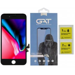 WYŚWIETLACZ I DIGITIZER IPHONE 8 I SZKŁO HARTOWANE 9D GAT PREMIUM