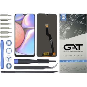 WYŚWIETLACZ I DIGITIZER SAMSUNG GALAXY A10 A105F A105G A105N A105M Z NARZĘDZIAMI GAT CZARNY IPS