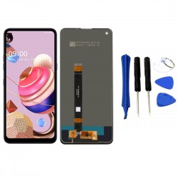 WYŚWIETLACZ Z DIGITIZEREM LG K51S LMK510EMW LMK510HM Z NARZĘDZIAMI CZARNY
