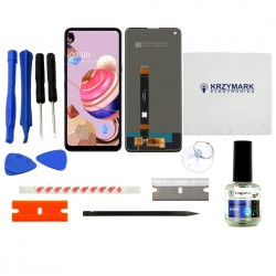 WYŚWIETLACZ I DIGITIZER LG K51S LMK510EMW Z ZESTAWEM NAPRAWCZYM CZARNY