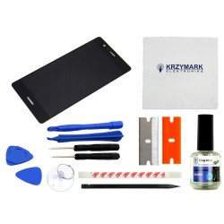 WYŚWIETLACZ Z DIGITIZEREM HUAWEI P9 LITE 2016 CZARNY Z ZESTAWEM NAPRAWCZYM