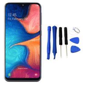 WYŚWIETLACZ I DIGITIZER SAMSUNG GALAXY A20E SM-A202F SM-A20E SM-A202 Z NARZĘDZIAMI CZARNY