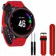 PASEK GARMIN FORERUNNER 230 735XT 235 220 620 630 CZERWONO-CZARNY Z NARZĘDZIAMI
