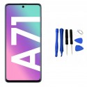 WYŚWIETLACZ Z DIGITIZEREM SAMSUNG GALAXY A71 SM-A715F Z NARZĘDZIAMI I RAMKĄ CZARNY