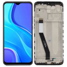 WYŚWIETLACZ Z DIGITIZEREM XIAOMI REDMI 9 Z NARZĘDZIAMI I RAMKĄ CZARNY