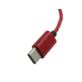 SŁUCHAWKI DOUSZNE  T1 USB-C Z MIKROFONEM CZERWONE