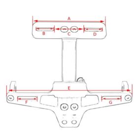 MOCOWANIE TABLICY REJESTRACYJNEJ MOTOCYKL LAMPKA LED NA TYŁ