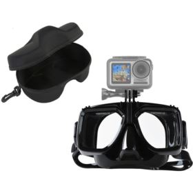 MASKA DO NURKOWANIA Z UCHWYTEM DO KAMER SPORTOWYCH Z ETUI