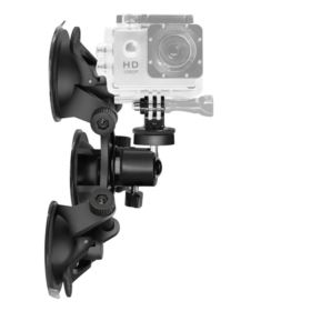 UCHWYT Z PRZYSSAWKĄ DO KAMER SPORTOWYCH TRI-ANGLE CZARNY Z OBROTOWĄ GŁOWICĄ 360 STOPNI