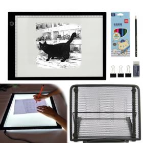 DESKA KREŚLARSKA A4 Z PODŚWIETLENIEM LED I AKCESORIAMI