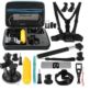 AKCESORIA DO KAMERY SPORTOWEJ ZESTAW 20 ELEMENTÓW Z WALIZKĄ