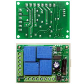 ZESTAW DO ZDALNEGO STEROWANIA Z PILOTEM RF O ZASIĘGU 70 METR&Oacute;W 4 KANAŁOWY
