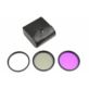 FILTRY FOTOGRAFICZNE UV POLARYZACYJNY FLD NA OBIEKTYW 58MM ZESTAW Z ETUI