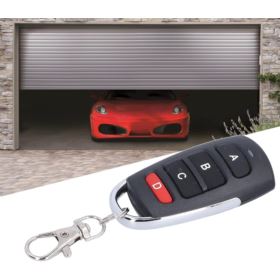 PILOT 4 KANAŁOWY 433MHZ RF DO STEROWANIA CZARNO-SREBRNY