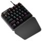 KLAWIATURA MECHANICZNA PRZEWODOWA LEWA DLA GRACZY 35 KLAWISZY PODŚWIETLANA RGB