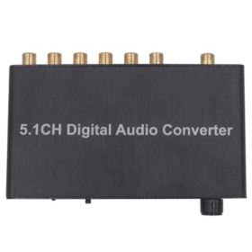 KONWERTER DEKODER SYGNAŁU CYFROWEGO NA ANALOGOWY COAXIAL SPDIF NA RCA 5.1