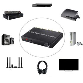 KONWERTER DEKODER SYGNAŁU CYFROWEGO NA ANALOGOWY COAXIAL SPDIF NA RCA 5.1