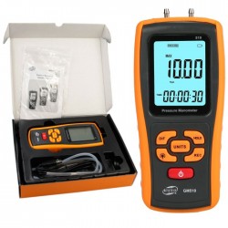 MIERNIK CIŚNIENIA CYFROWY MANOMETR RÓŻNICOWY BENETECH GM510