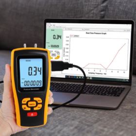 MIERNIK CIŚNIENIA CYFROWY MANOMETR R&Oacute;ŻNICOWY BENETECH GM510