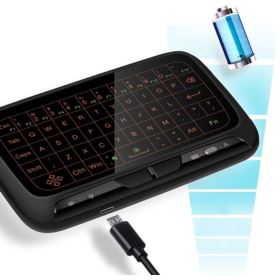 BEZPRZEWODOWA KLAWIATURA Z FUNKCJĄ TOUCHPADA H18 PLUS 2w1