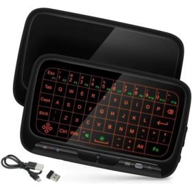 BEZPRZEWODOWA KLAWIATURA Z FUNKCJĄ TOUCHPADA H18 PLUS 2w1