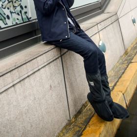 OCHRANIACZE PRZECIWDESZCZOWE NA BUTY L 40-42 30 CM CZARNE
