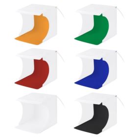 NAMIOT BEZCIENIOWY 20CM Z RINGIEM LED I 6 TŁAMI FOTOGRAFICZNYMI