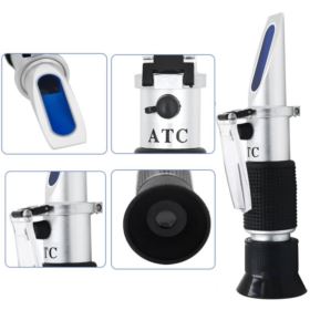 REFRAKTOMETR Z PIPETĄ I ŚRUBOKRĘTEM DO MIERZENIA STĘŻENIA ALKOHOLU