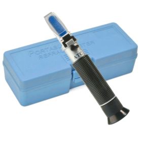 REFRAKTOMETR Z PIPETĄ I ŚRUBOKRĘTEM DO MIERZENIA STĘŻENIA ALKOHOLU