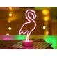 LAMPKA FLAMING LED NEON Z PODSTAWKĄ I KABLEM USB