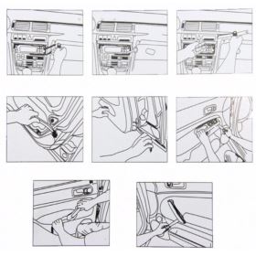 ŚCIĄGACZE DO TAPICERKI 12 ELEMENT&Oacute;W ABS METAL